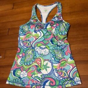 Lilly Pulitzer Luxletic Racer Back Tank Top